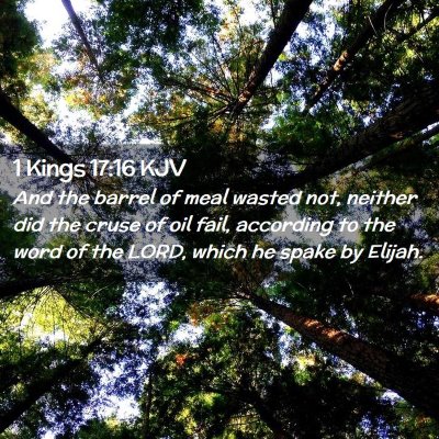 1 Kings 17:16 KJV Free Bible Images