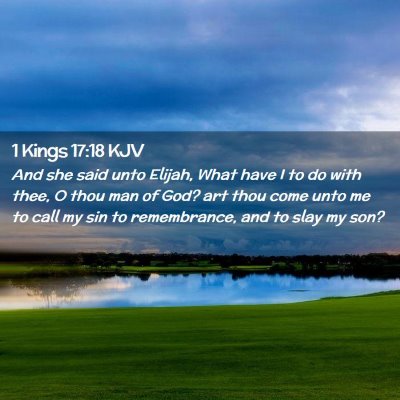 1 Kings 17:18 KJV Free Bible Images