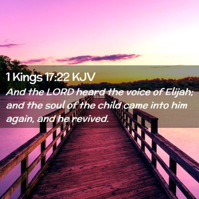 1 Kings 17:22 KJV Free Bible Images