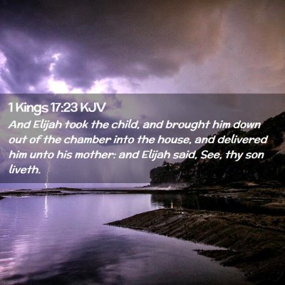 1 Kings 17:23 KJV Free Bible Images