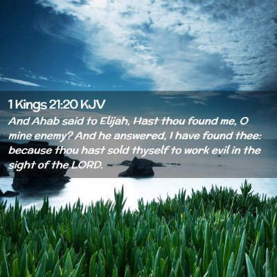 1 Kings 21:20 KJV Free Bible Images