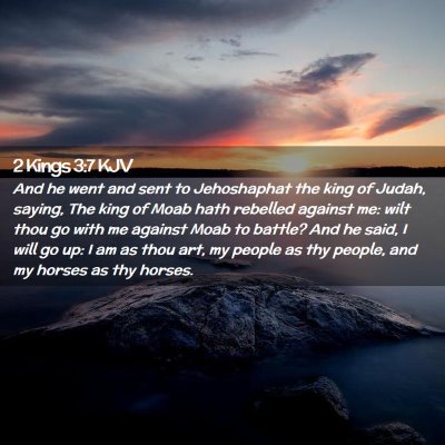 2 Kings 3:7 KJV Free Bible Images