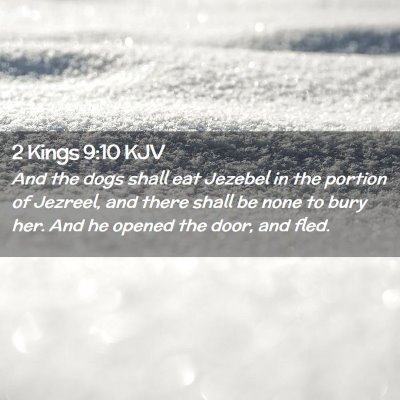 2 Kings 9:10 KJV Free Bible Images