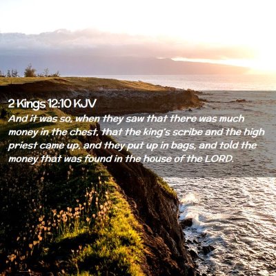 2 Kings 12:10 KJV Free Bible Images