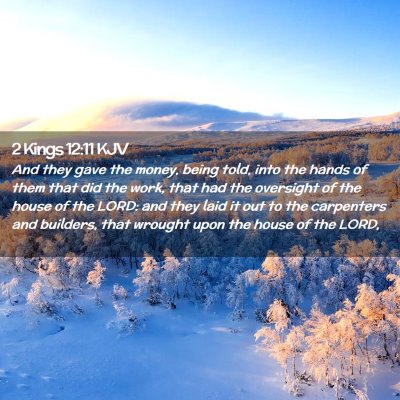2 Kings 12:11 KJV Free Bible Images