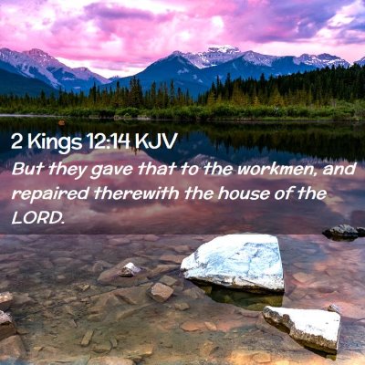 2 Kings 12:14 KJV Free Bible Images