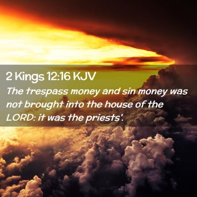 2 Kings 12:16 KJV Free Bible Images