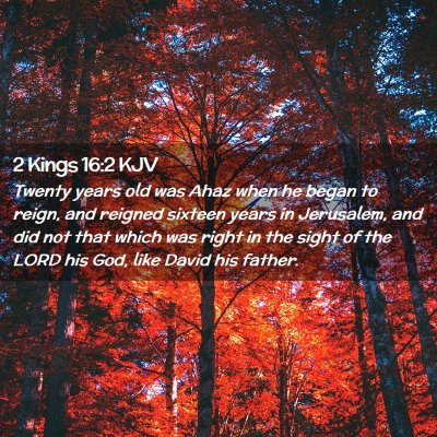 2 Kings 16:2 KJV Free Bible Images