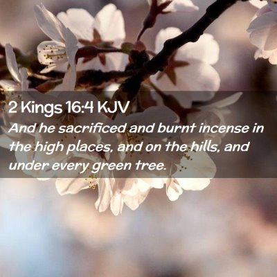 2 Kings 16:4 KJV Free Bible Images