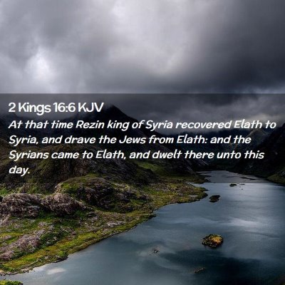 2 Kings 16:6 KJV Free Bible Images