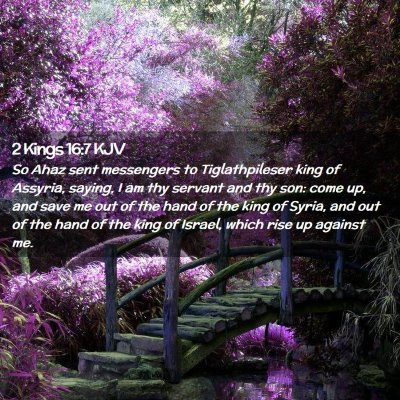 2 Kings 16:7 KJV Free Bible Images