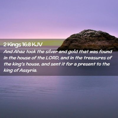 2 Kings 16:8 KJV Free Bible Images