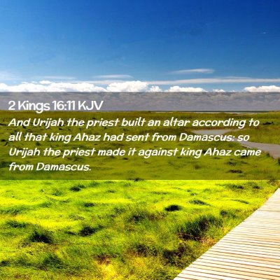 2 Kings 16:11 KJV Free Bible Images