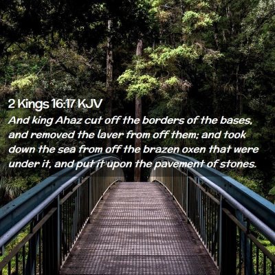 2 Kings 16:17 KJV Free Bible Images