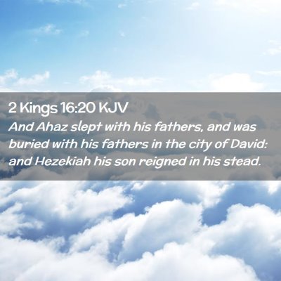 2 Kings 16:20 KJV Free Bible Images