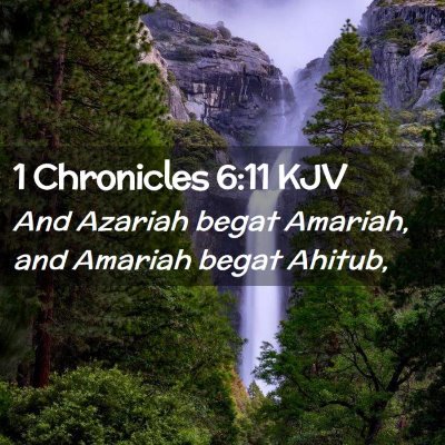 1 Chronicles 6:11 KJV Free Bible Images