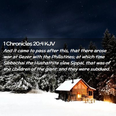 1 Chronicles 20:4 KJV Free Bible Images