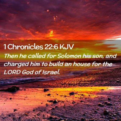 1 Chronicles 22:6 KJV Free Bible Images