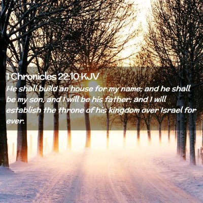 1 Chronicles 22:10 KJV Free Bible Images