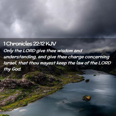 1 Chronicles 22:12 KJV Free Bible Images