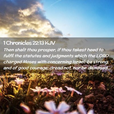 1 Chronicles 22:13 KJV Free Bible Images