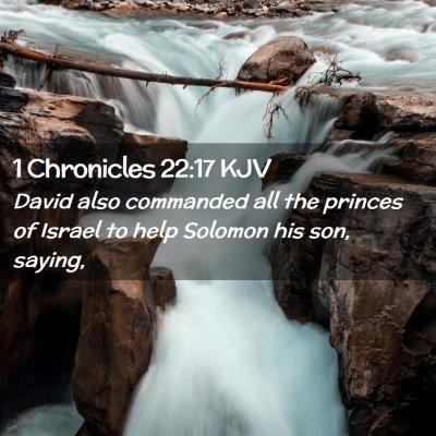 1 Chronicles 22:17 KJV Free Bible Images