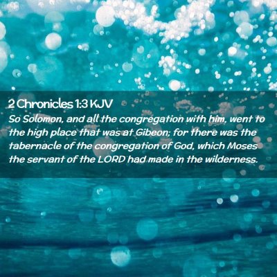 2 Chronicles 1:3 KJV Free Bible Images