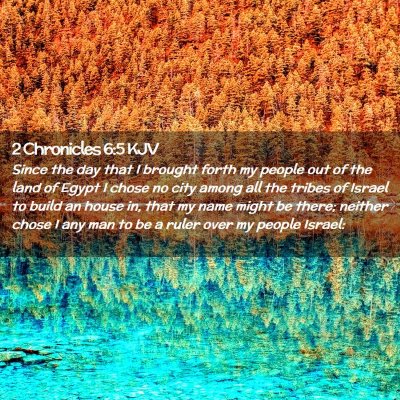 2 Chronicles 6:5 KJV Free Bible Images