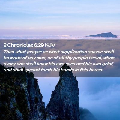 2 Chronicles 6:29 KJV Free Bible Images