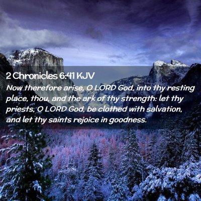 2 Chronicles 6:41 KJV Free Bible Images