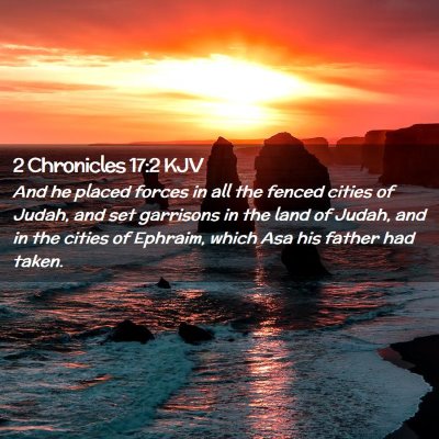 2 Chronicles 17:2 KJV Free Bible Images