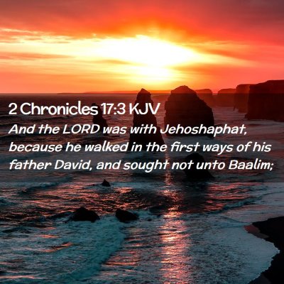 2 Chronicles 17:3 KJV Free Bible Images