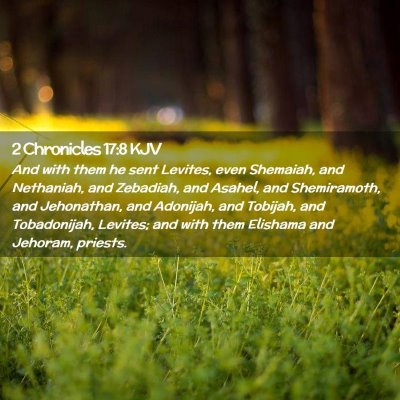 2 Chronicles 17:8 KJV Free Bible Images