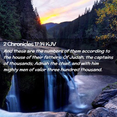2 Chronicles 17:14 KJV Free Bible Images