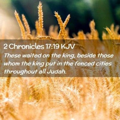 2 Chronicles 17:19 KJV Free Bible Images