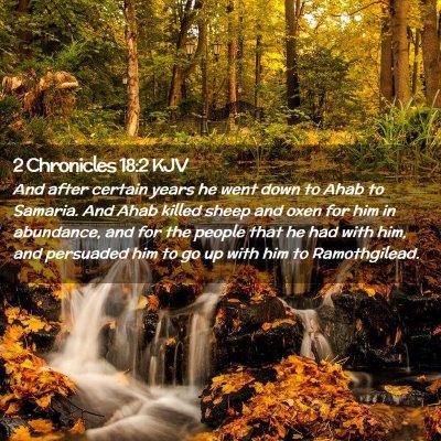 2 Chronicles 18:2 KJV Free Bible Images
