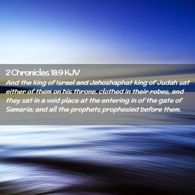 2 Chronicles 18:9 KJV Free Bible Images