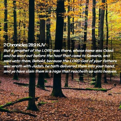 2 Chronicles 28:9 KJV Free Bible Images
