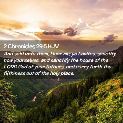 2 Chronicles 29:5 KJV Free Bible Images