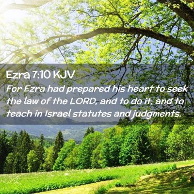 Ezra 7:10 KJV Free Bible Images