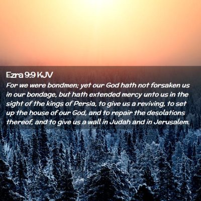 Ezra 9:9 KJV Free Bible Images