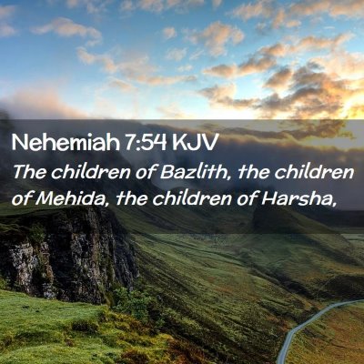 Nehemiah 7:54 KJV Free Bible Images