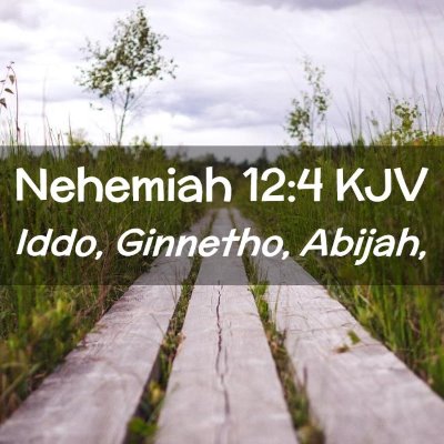 Nehemiah 12:4 KJV Free Bible Images