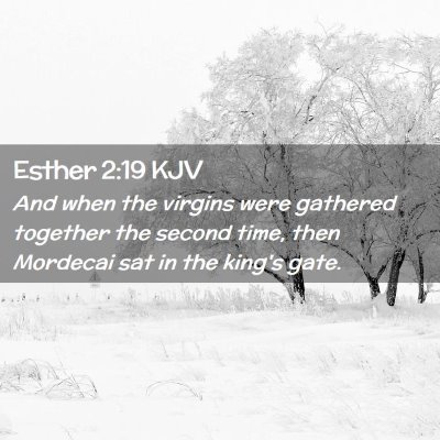 Esther 2:19 KJV Free Bible Images