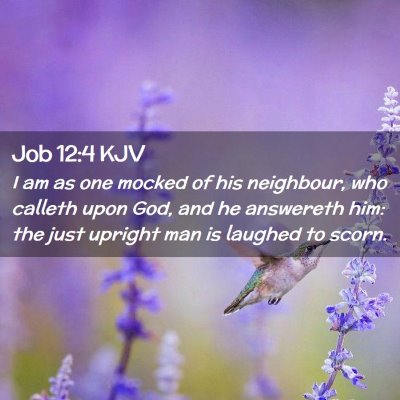 Job 12:4 KJV Free Bible Images