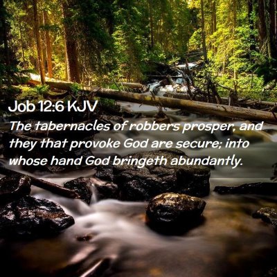 Job 12:6 KJV Free Bible Images