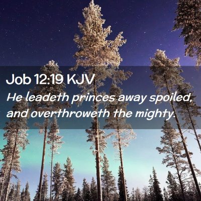 Job 12:19 KJV Free Bible Images