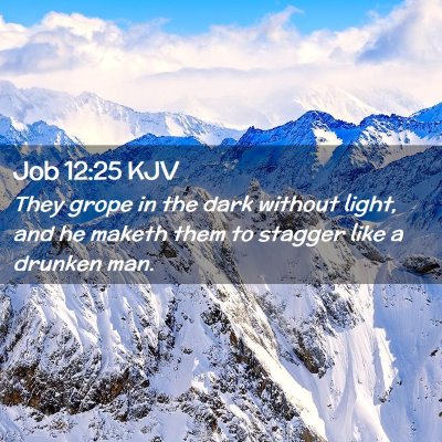 Job 12:25 KJV Free Bible Images