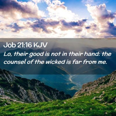 Job 21:16 KJV Free Bible Images