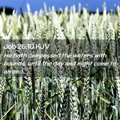Job 26:10 KJV Free Bible Images